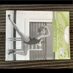 Capezio Ultra soft white Footed Tights